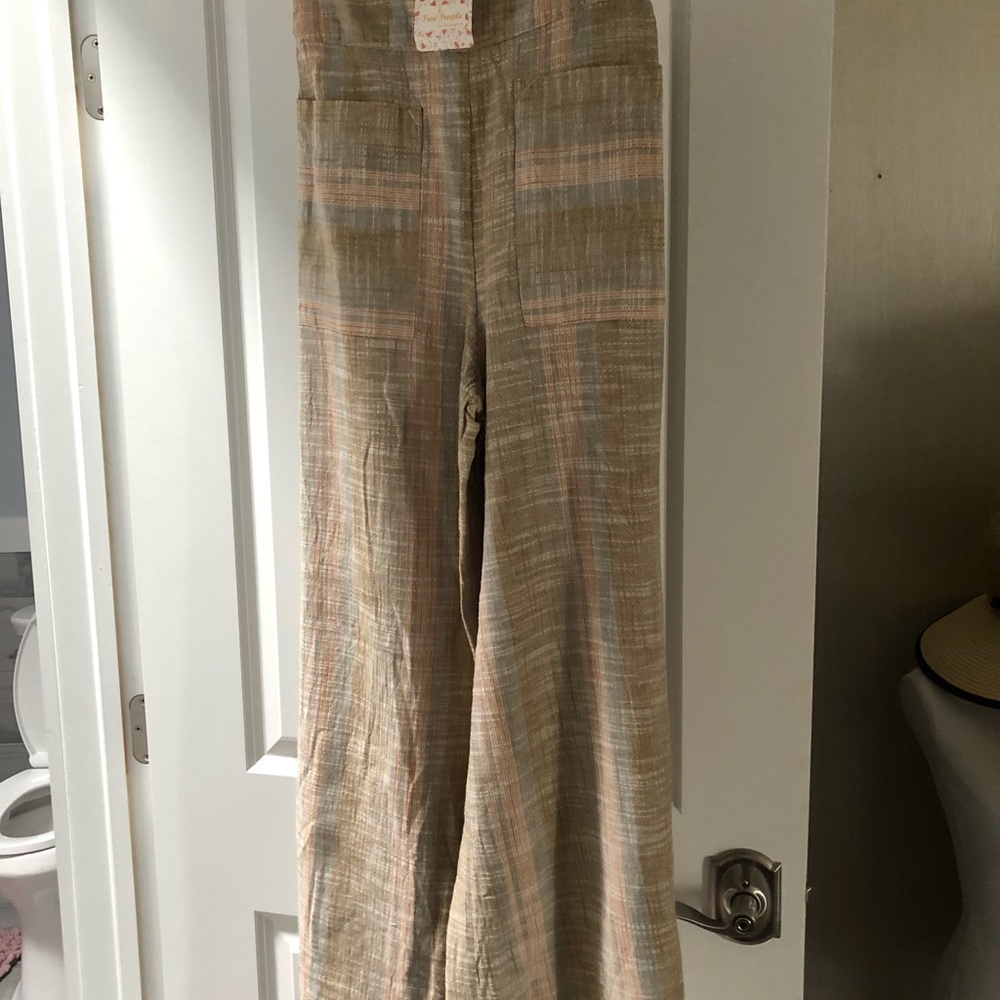 Free people wide leg linen pants